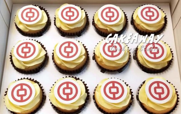 食用打印公司Logo Cupcakes (中銀)