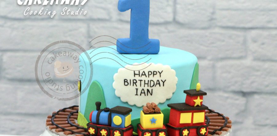 小火車糖皮蛋糕