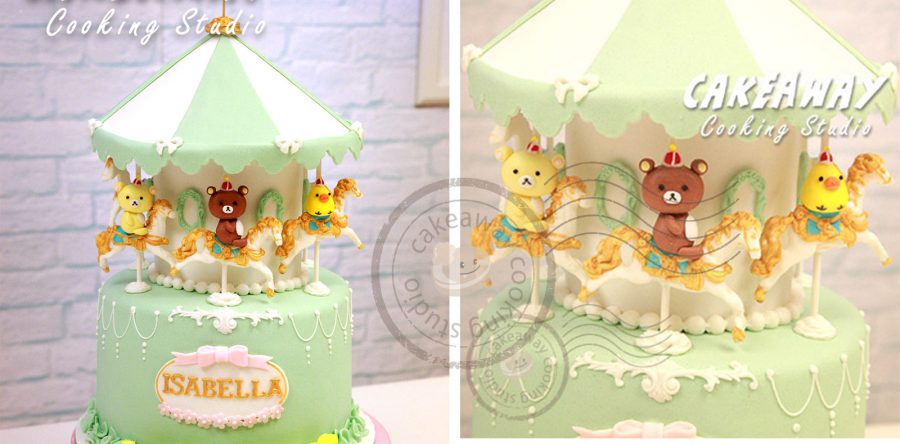 旋轉木馬蛋糕(鬆馳熊款）