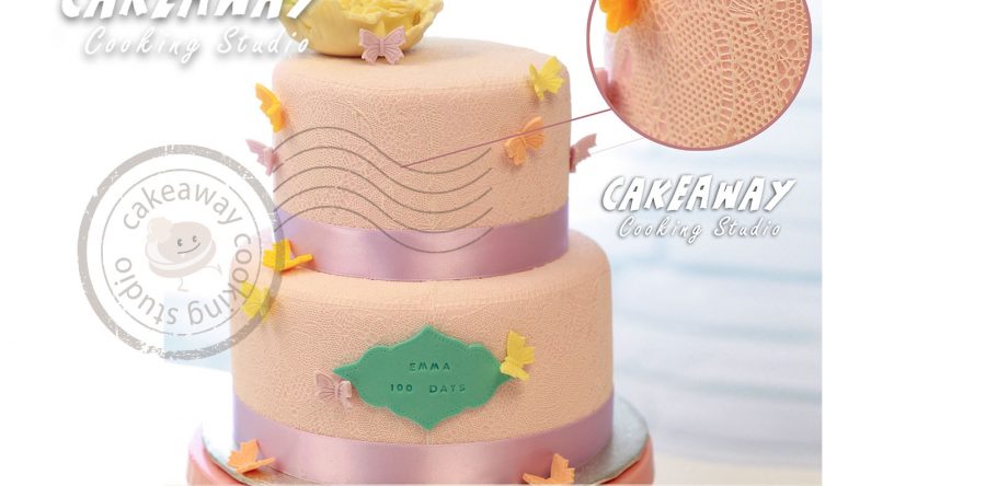 全lace結婚蛋糕（連牡丹）