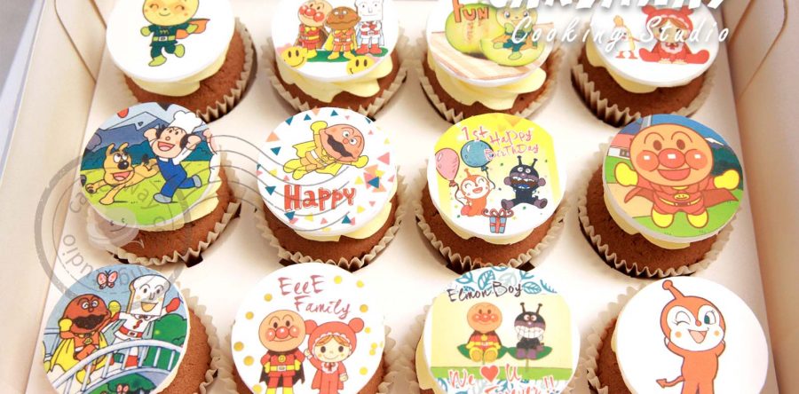 麵包超人食用打印Cupcake