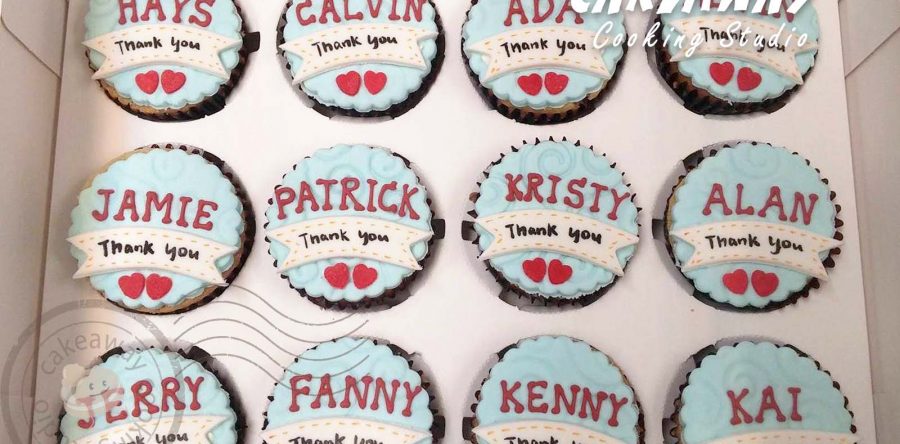 散水Cupcake (藍）