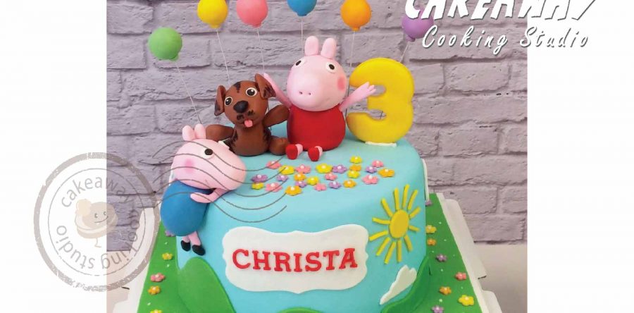 Peppa Pig糖皮蛋糕