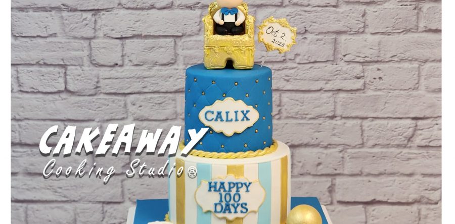 小皇兒百日宴糖皮蛋糕