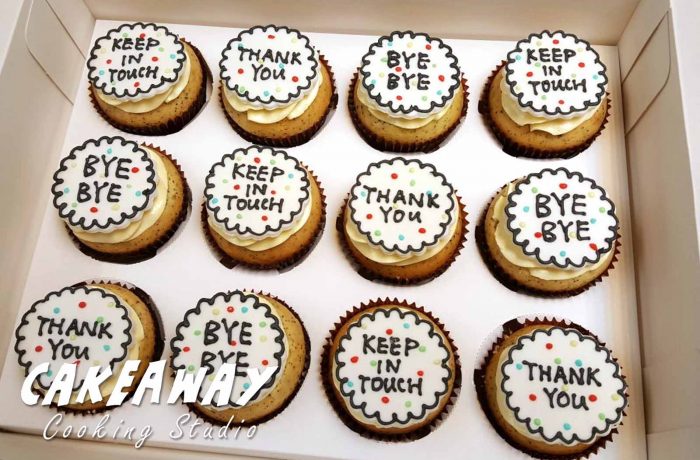 THANK YOU / BYE BYE Farewell Cupcakes