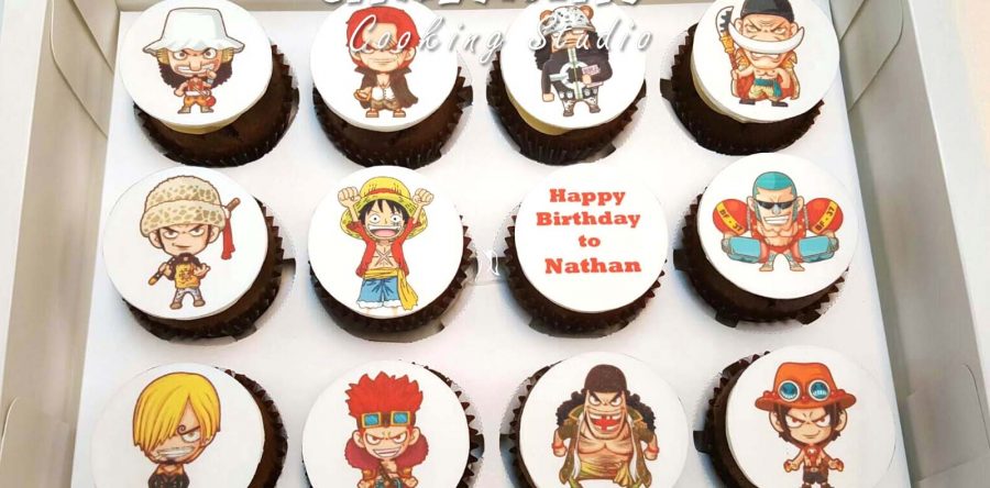 食用打印 One Piece Cupcakes