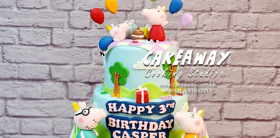 Peppa Pig 野餐記糖皮蛋糕