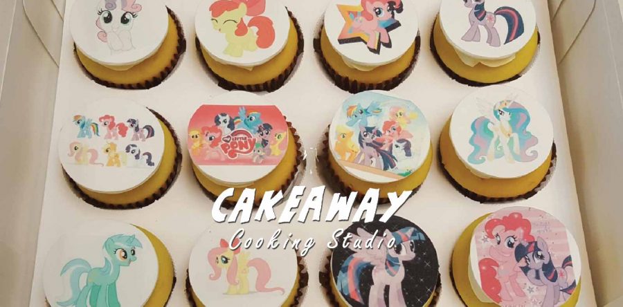 食用打印 Pony Family Cupcakes
