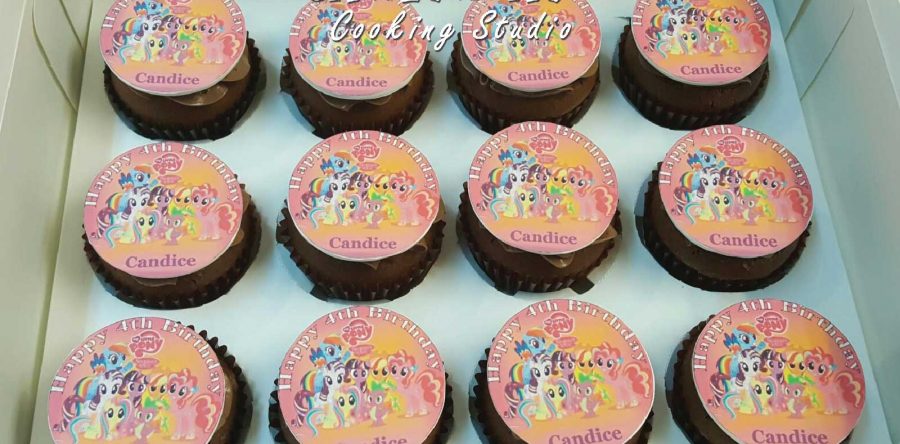 食用打印 Pony Cupcakes