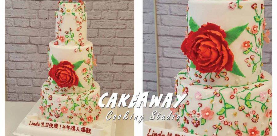 優雅中國風多層蛋糕