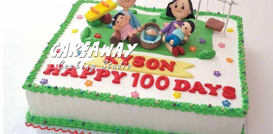 一家五口遊樂園