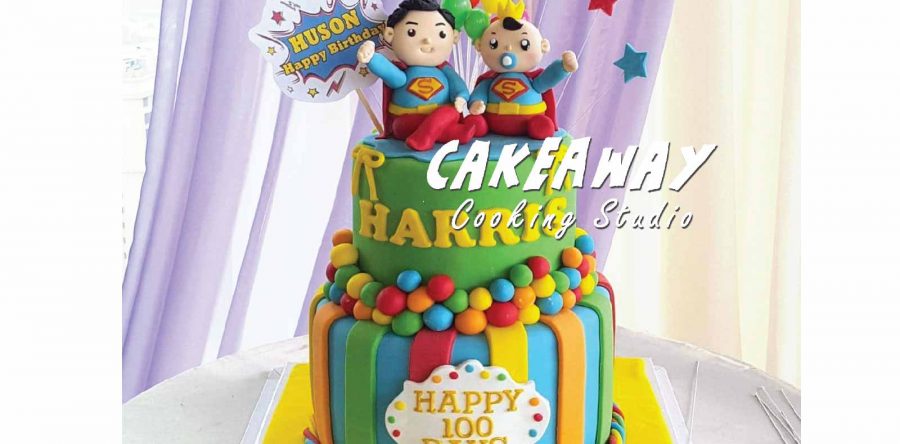 超人父子百日宴