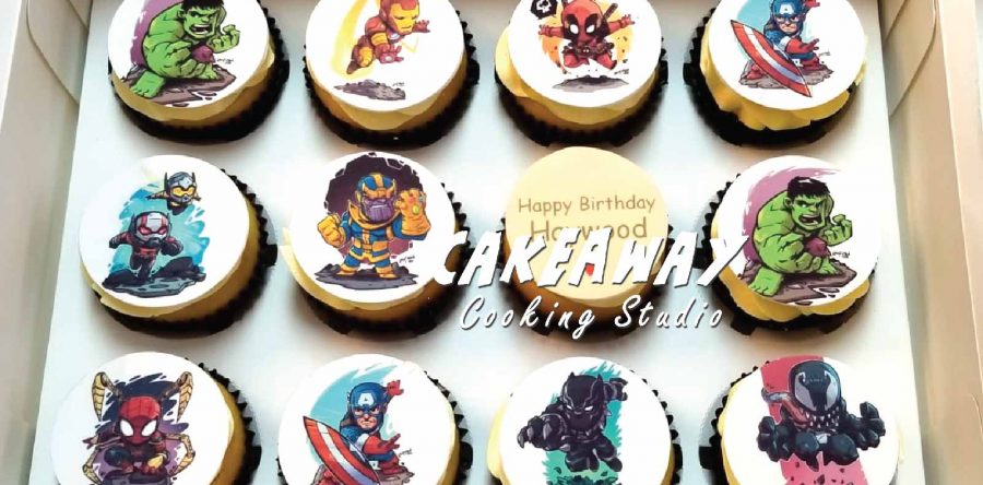超級英雄（食用打印Cupcake）
