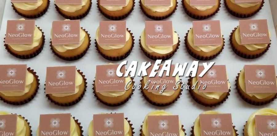 NeoGlow Logo Cupcake