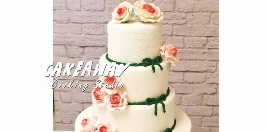 玫瑰花結婚蛋糕