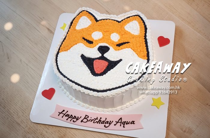 可愛柴犬忌廉蛋糕