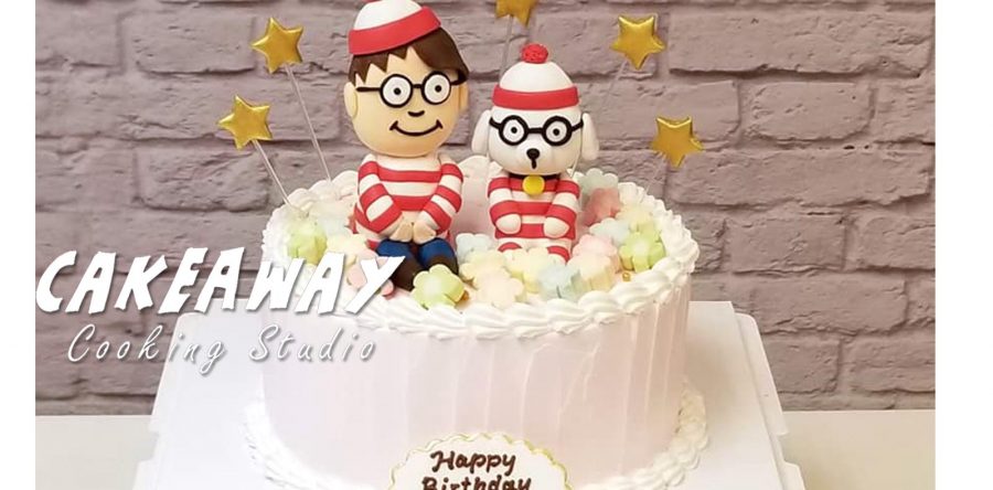 Wally 與小狗 （自選卡通人物）