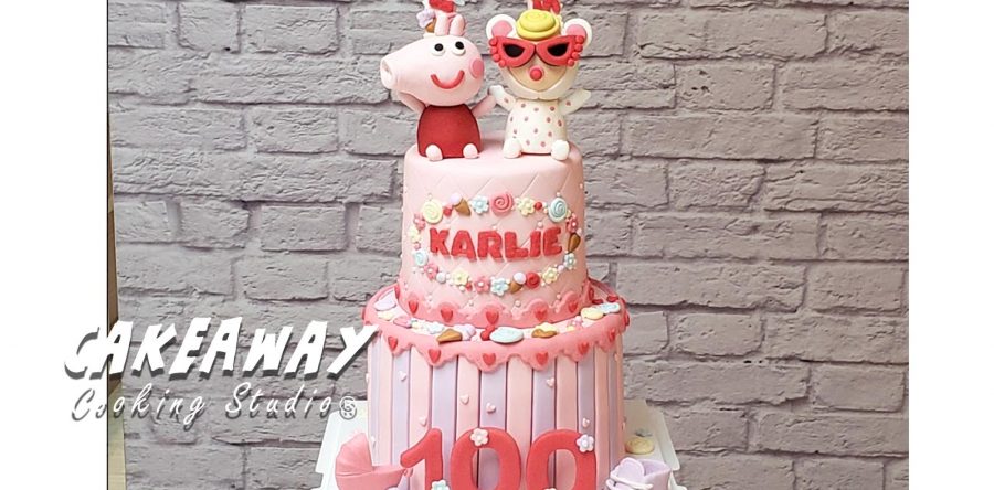 黑超BB＆Peppa Pig 百日宴蛋糕