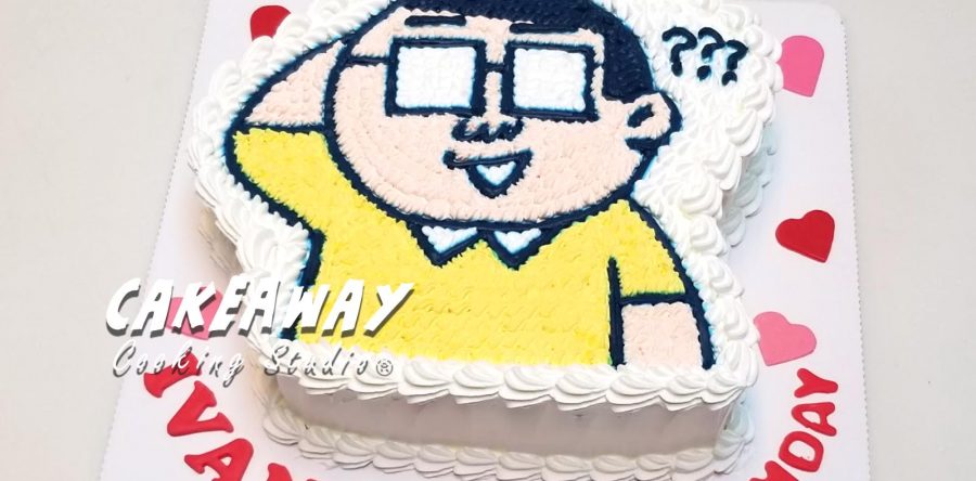 卡通角色唧花蛋糕