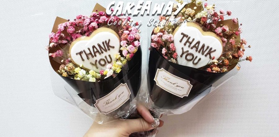 寫字曲奇小花束