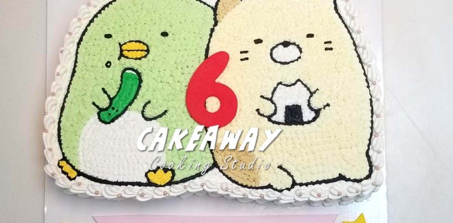 角落生物蛋糕－企鵝與貓