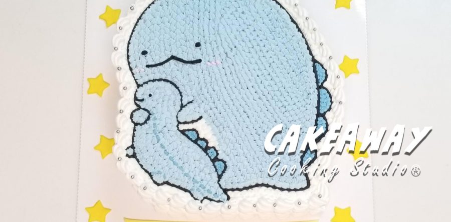 角落生物蛋糕－蜥蜴／恐龍母子