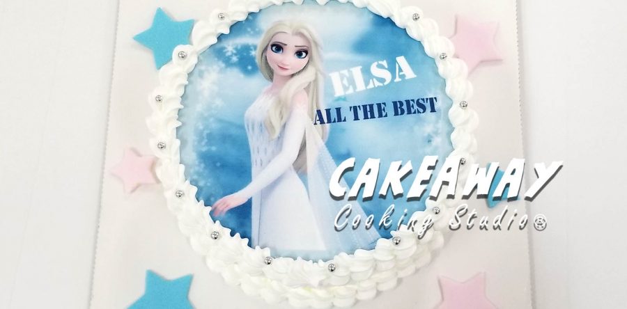 Elsa 蛋糕（食用打印）