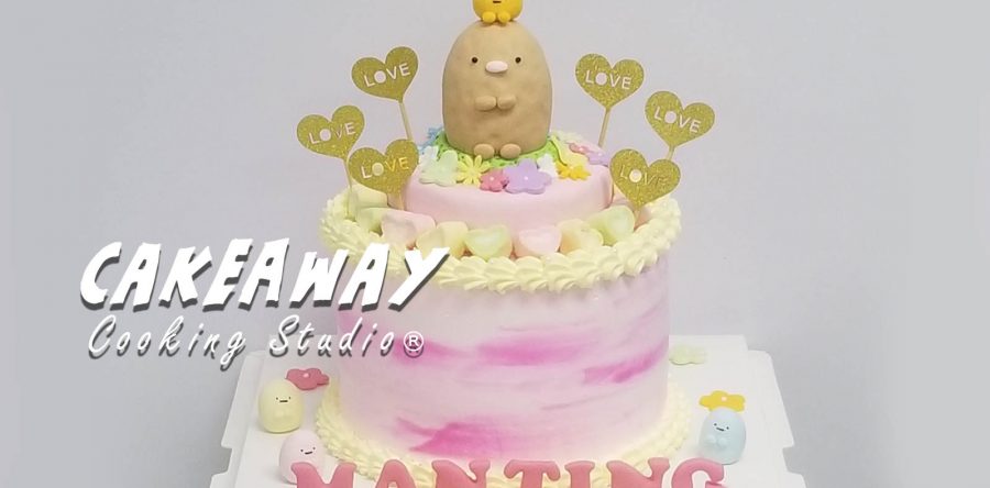 角落生物蛋糕－炸豬扒及炸蝦尾