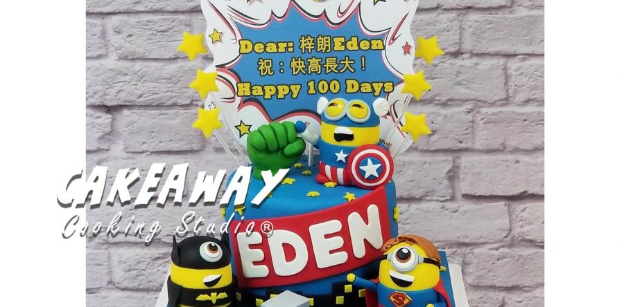 Minion x Superheros 蛋糕
