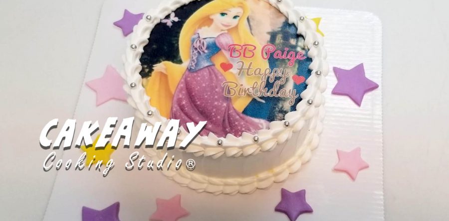 長髮公主Rapunzel蛋糕（食用打印）