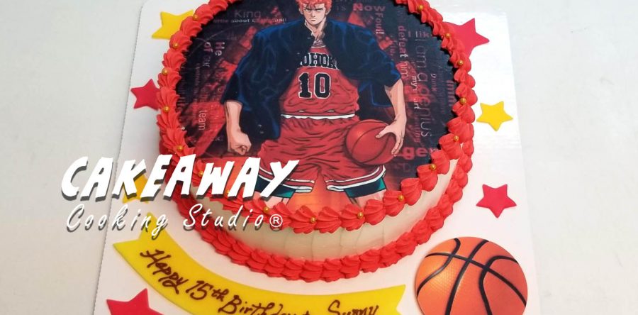 Slam Dunk男兒當入樽蛋糕 (食用打印)