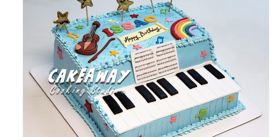 繽紛鋼琴蛋糕
