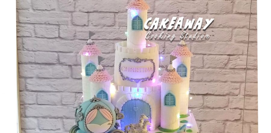 灰姑娘夢幻城堡糖皮蛋糕