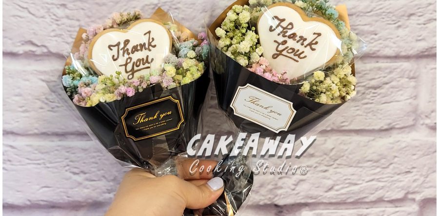 寫字曲奇小花束