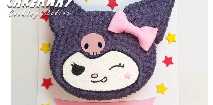 黑色Kuromi忌廉蛋糕