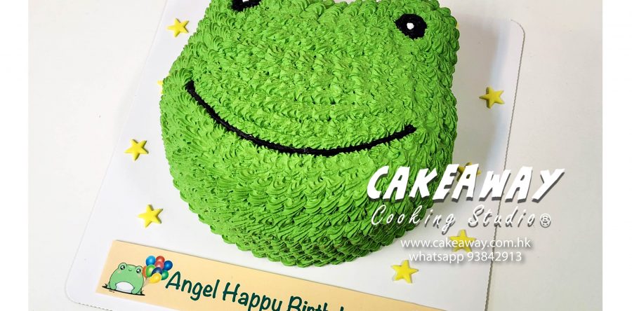 可愛青蛙忌廉蛋糕