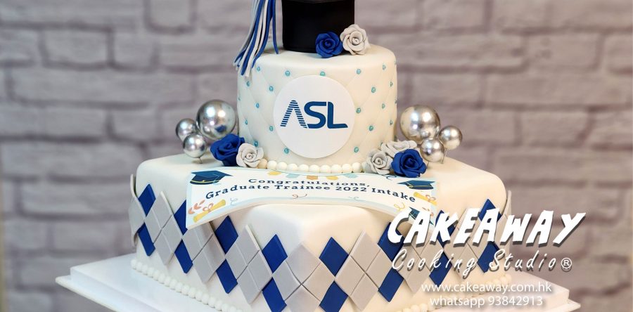ASL 實習生畢業糖皮蛋糕