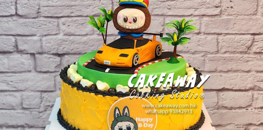 Labubu x 跑車蛋糕