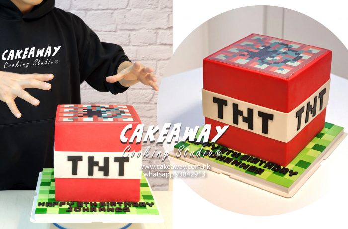 Minecraft TNT方塊糖皮蛋糕