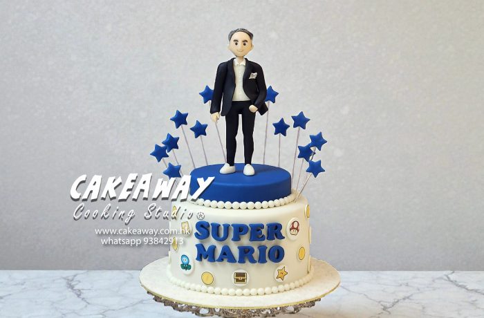 Super Mario x Boss 人像蛋糕