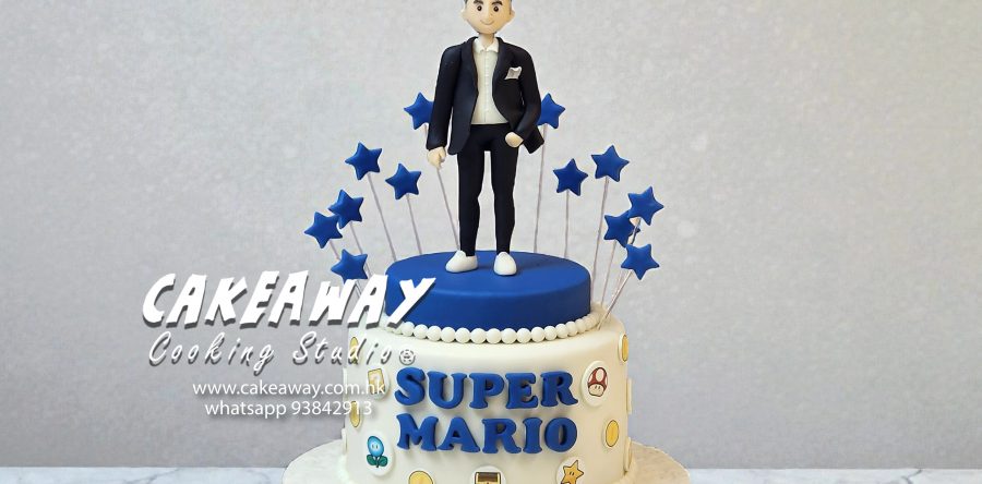 Super Mario x Boss 人像蛋糕