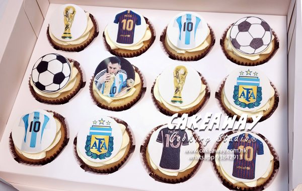 球王美斯 Messi x 世界盃食用打印 Cupcake