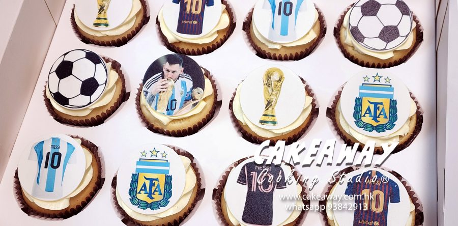 球王美斯 Messi x 世界盃食用打印 Cupcake