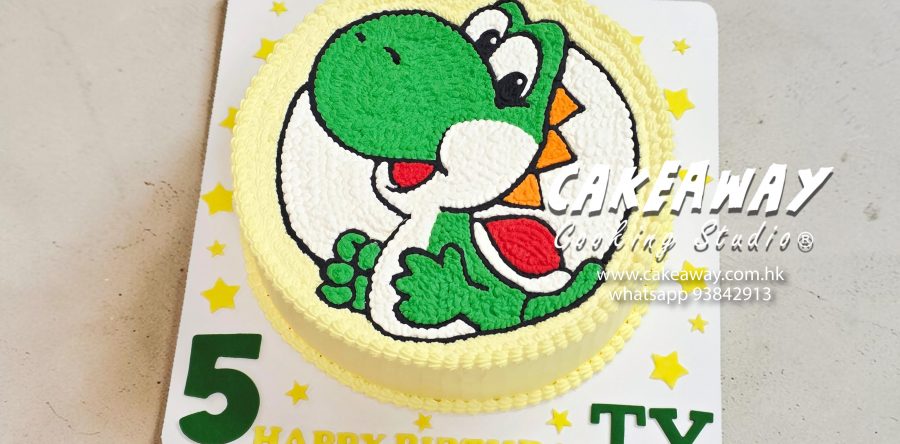 Yoshi@Super Mario忌廉蛋糕