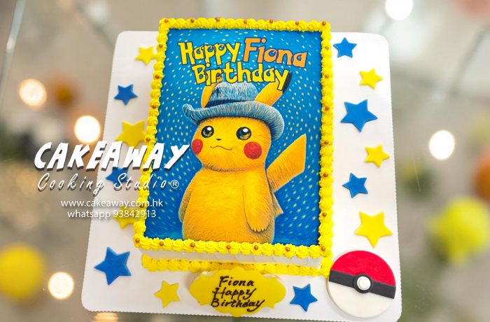 Pokemon梵高卡蛋糕(食用打印)