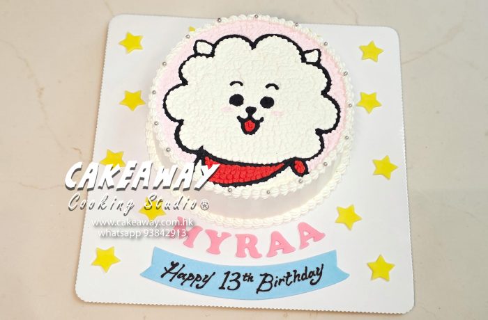 BT21 RJ 忌廉蛋糕